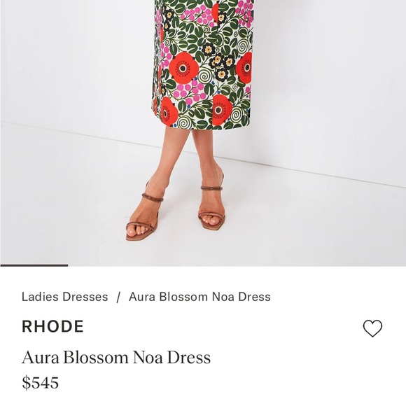 Rhode noa dress in aura bloom size 4 - Picture 10 of 10
